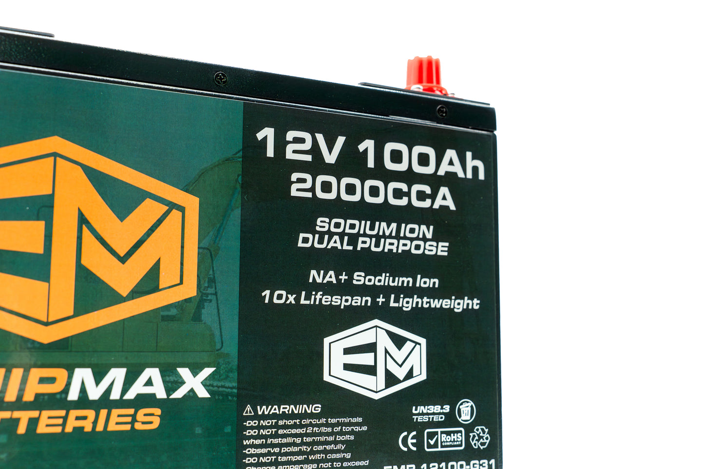 12v 100Ah 2000CCA Sodium ProStart Cranking Battery
