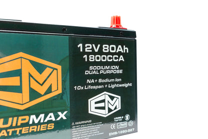 12v 80Ah 1800CCA Sodium ProStart Cranking Battery
