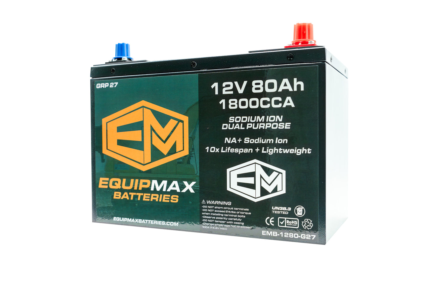 12v 80Ah 1800CCA Sodium ProStart Cranking Battery
