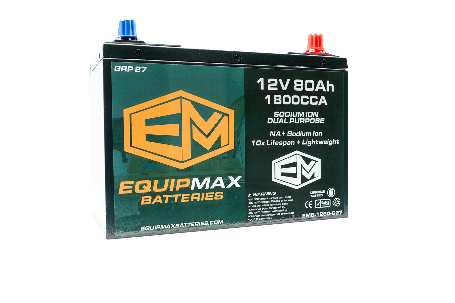 12v 80Ah 1800CCA Sodium ProStart Cranking Battery