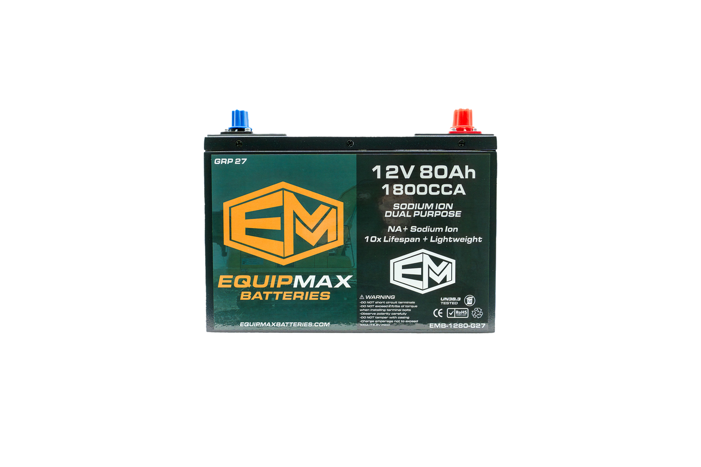 12v 80Ah 1800CCA Sodium ProStart Cranking Battery
