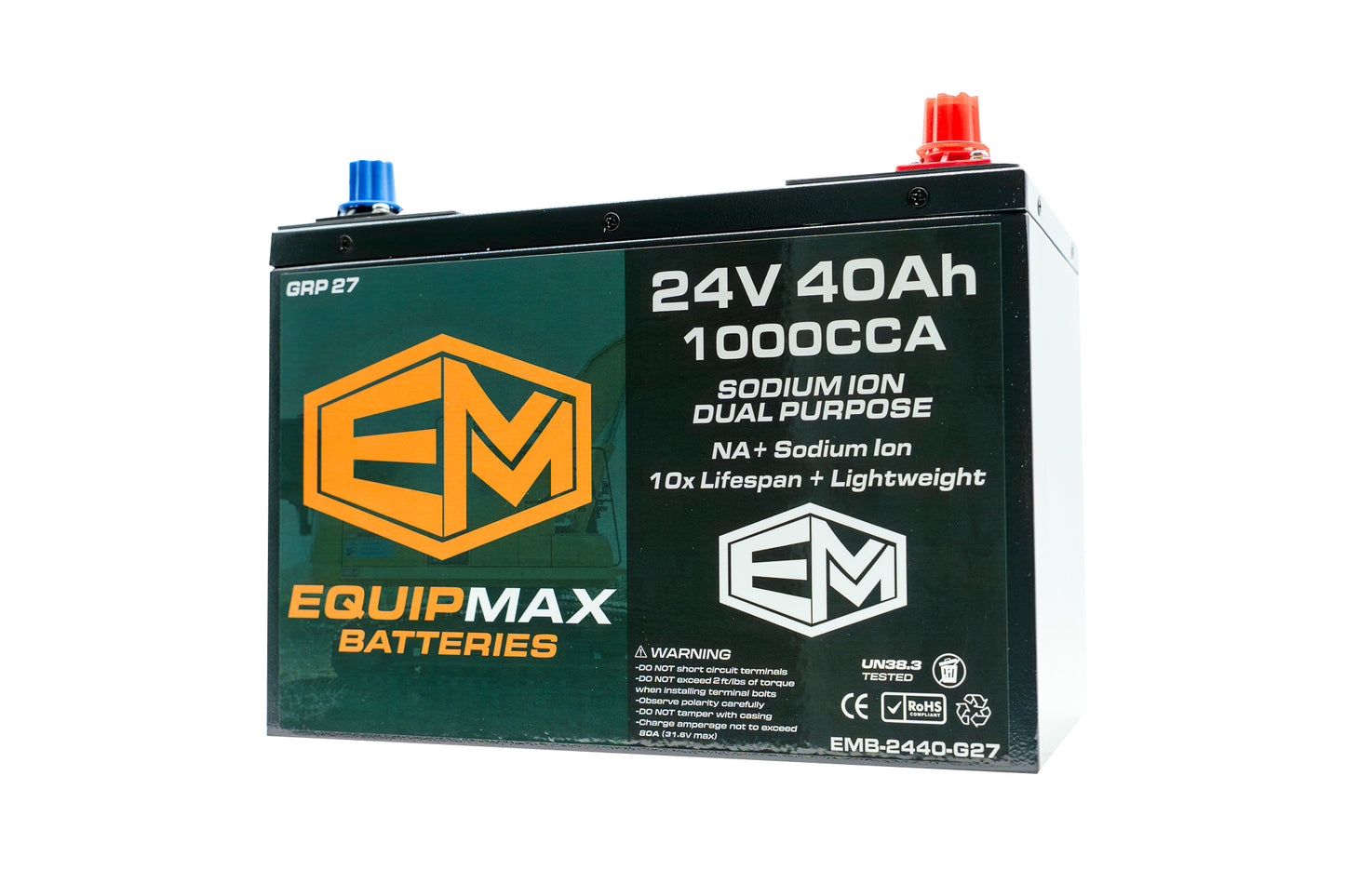24v 40Ah 1000CCA Sodium ProStart Cranking Battery
