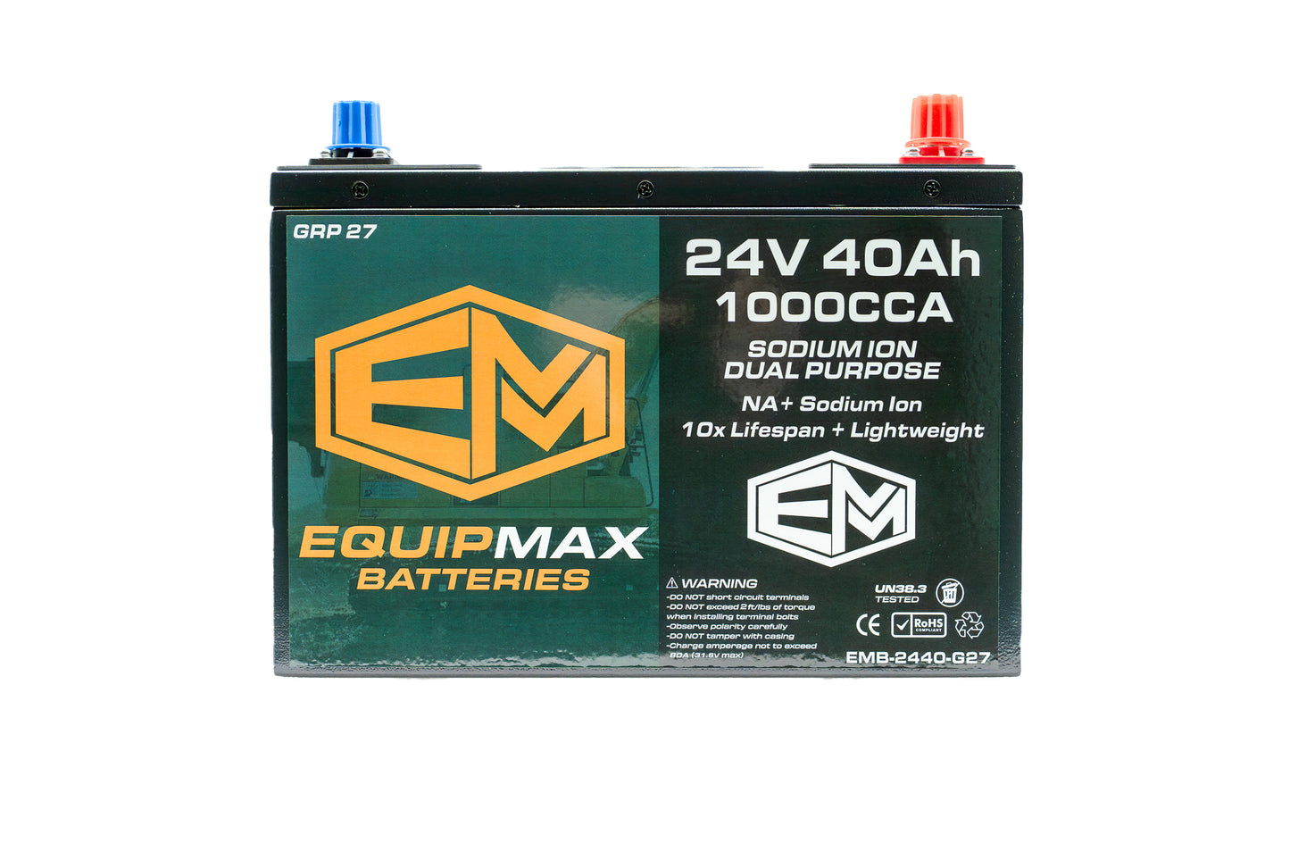 24v 40Ah 1000CCA Sodium ProStart Cranking Battery