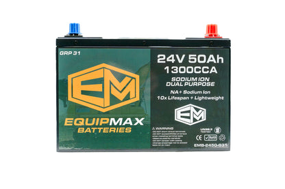 24v 50Ah 1300CCA Sodium ProStart Cranking Battery