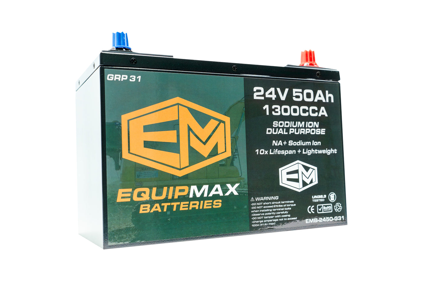 24v 50Ah 1300CCA Sodium ProStart Cranking Battery